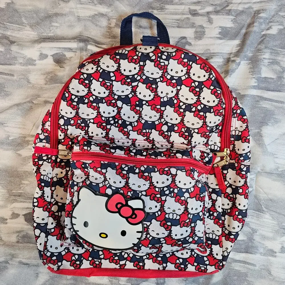 2012 Sanrio Hello Kitty Red All Over Print 16